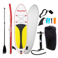 Inflatable Stand Up Paddle Board(6 Inches Thick)with SUP Accessories & Carry Bag Wide Stance,Bottom Fin for Paddling Surfing